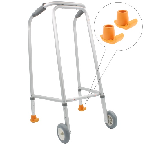 25mm (1'') Ski Glides For NHS Walking Frame - Orange